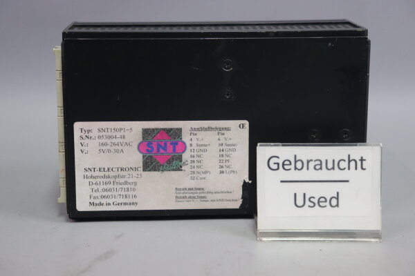 SNT SNT150P1=5 053004-48 Netzteil Stromversorgung Power Supply gebraucht/used