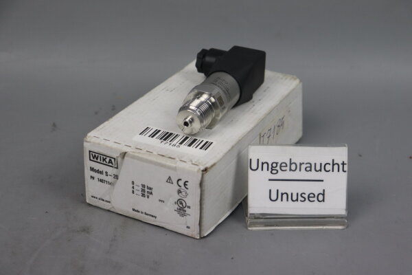 WIKA 14071141 Model S-20 Druckmessumformer unused OVP