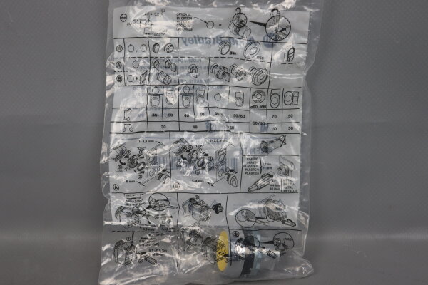 Allen Bradley 800FM-F5 Flush Push Button yellow Ser.A unused OVP