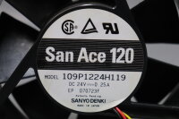 Sanyo Denki San Ace 120 109P1224H119 DC24V 0.25A 119x119x38mm L&uuml;fter Used