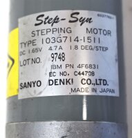 Sanyo Denki 103G714-1511 DC 1.65V 4,7A 1.8 DEG/STEP Schrittmotor I03G7I4-I5II Used