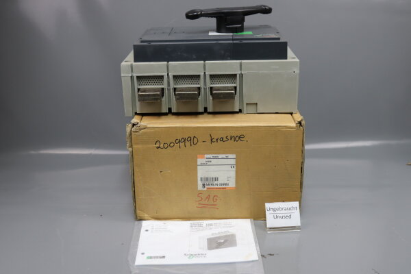Merlin Gerin Schneider 31336 Gussgekapselter Trennschalter Interpact INS1600 3p 1600A  Unused