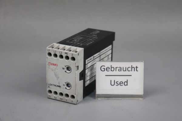 KIMO Lektromik 2K1-12 elektronische Anlaufd&auml;mpfung 2K112 5.5A 380-415V used