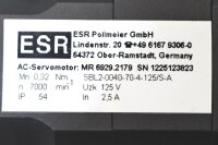 ESR Pollmeier SBL2-0040-70-4-125/S-A Servomotor Unused