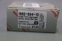 Rexroth 1662-894-10 Kugel-Führungswagen Runner block Unused OVP