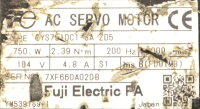 Fuji Electric GYS751DC1-SA ZD5 AC Servomotor Used
