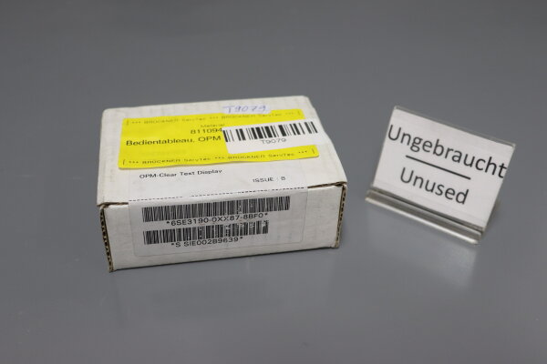 Siemens 6SE3190-0XX87-8BF0 OPM Bedientableau unused OVP
