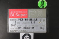 BL Super Sanyo Denki  P60B13150BBS0JE AC Servomotor 1.5kW used